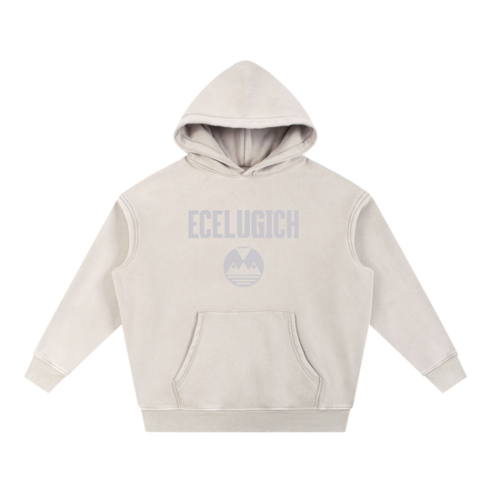 Snow Wash Fleece Oversize Hoodie