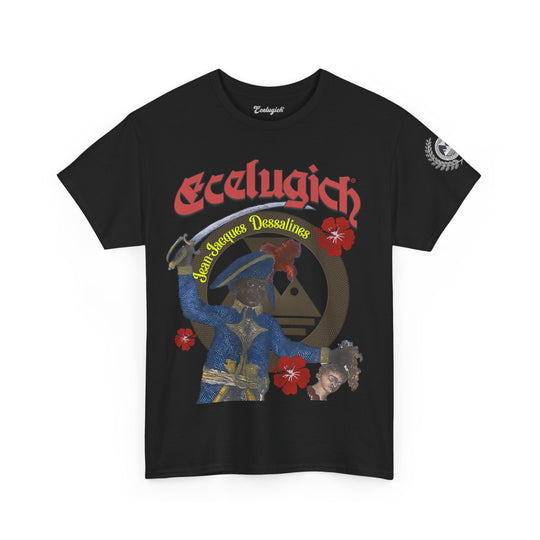 ECELUGICH® Jean-Jacques Dessalines Unisex Heavy Cotton Tee