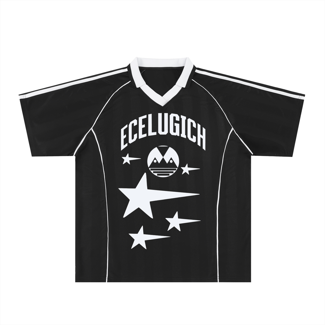 Shadow Stripe Collared Soccer Jersey