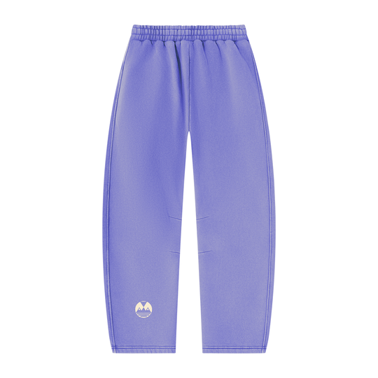 Unisex Vintage Wash Barrel Leg Fleece Sweatpants