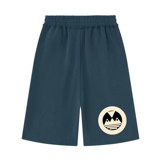 Unisex Raw Edge Fleece Shorts