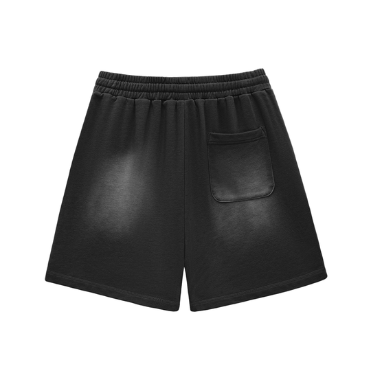 Sun Fade Raw Edge Cotton Penny Shorts