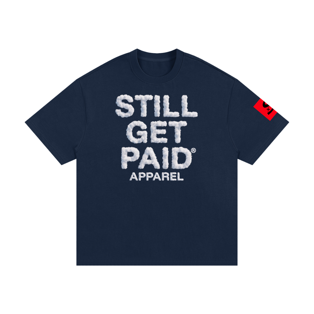 Heavyweight Cotton Cloud Stacked T-Shirt