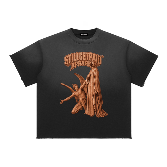 Sun Fade Raw Edge Penny T-Shirt