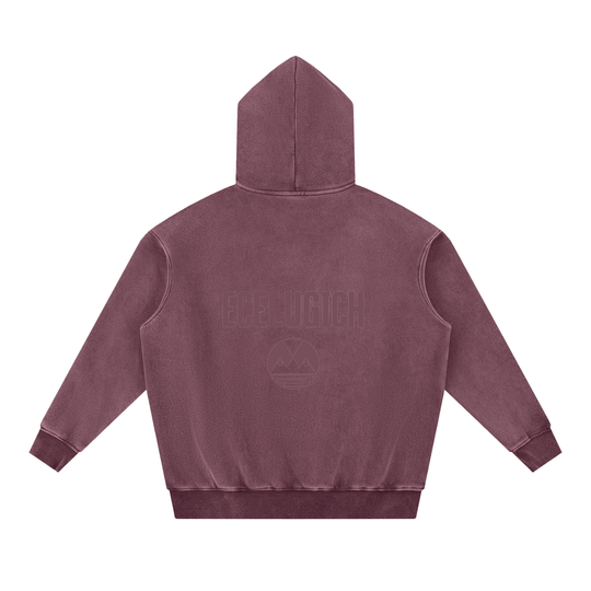 Snow Wash Fleece Oversize Hoodie