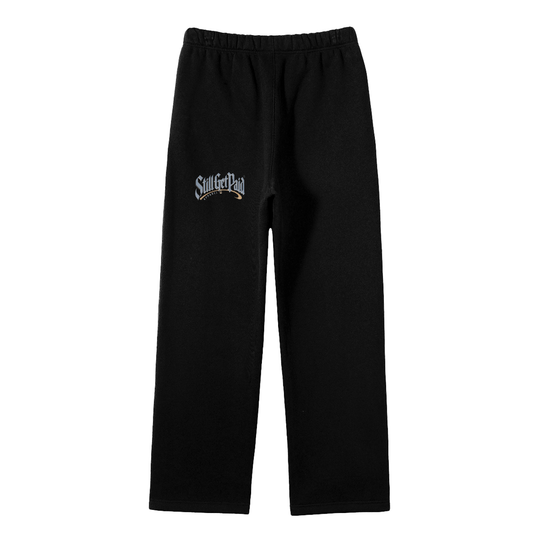 Unisex Solid Color Fleece Straight Leg Pants