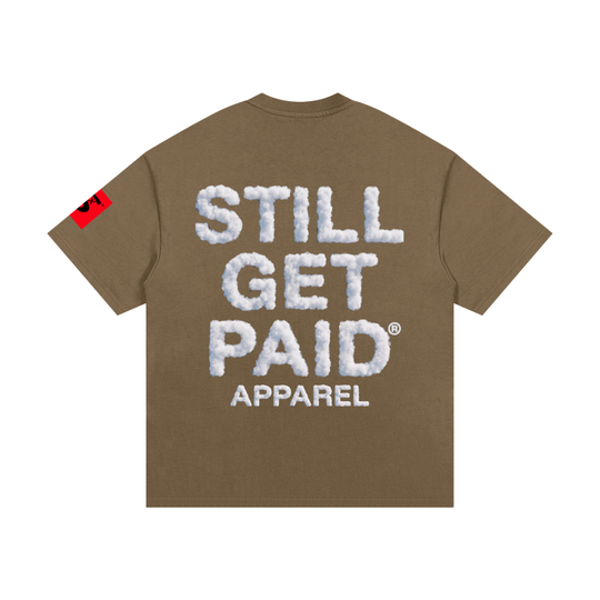 Heavyweight Cotton Cloud Stacked T-Shirt