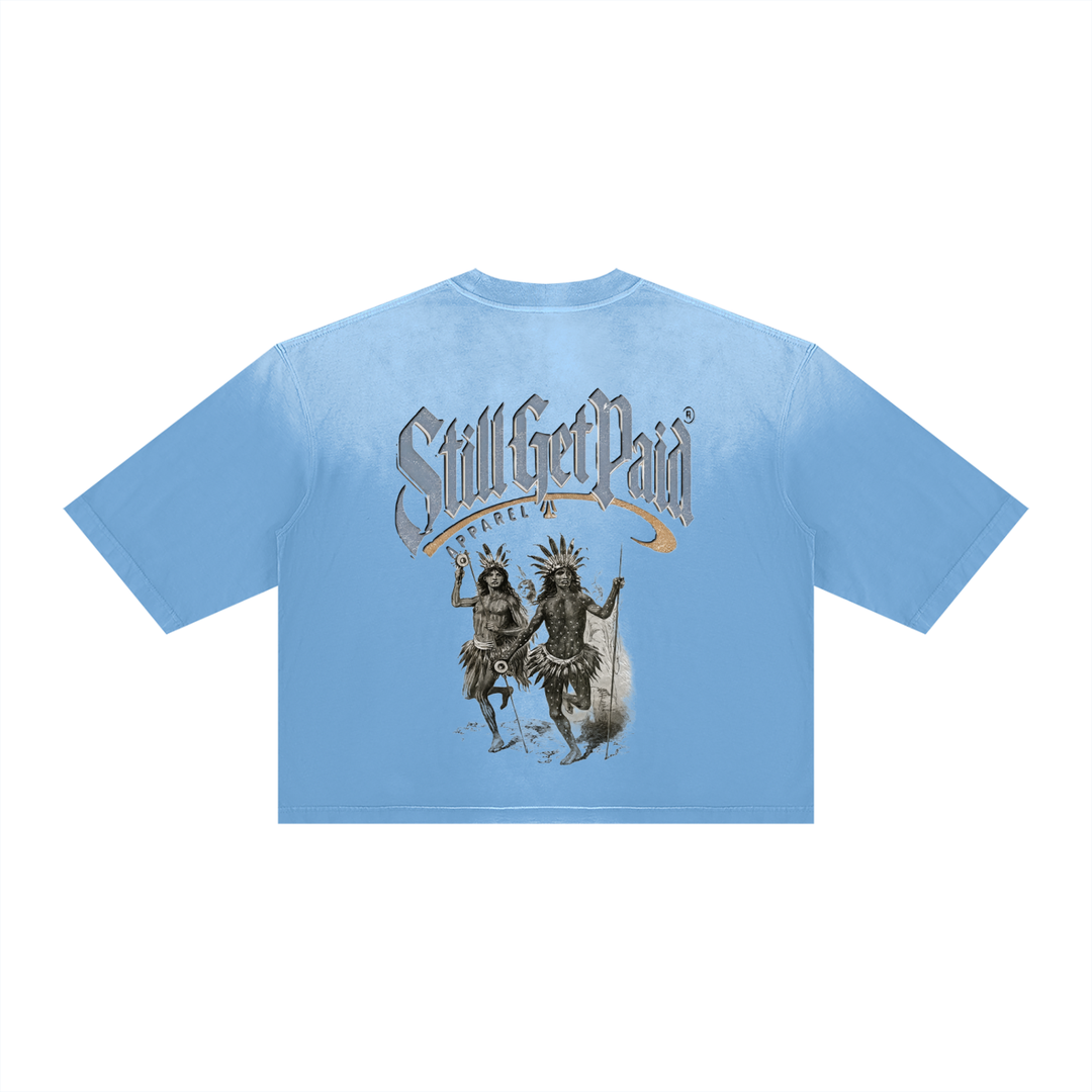 Unisex Vintage Wash Sunfade Boxy T-Shirt