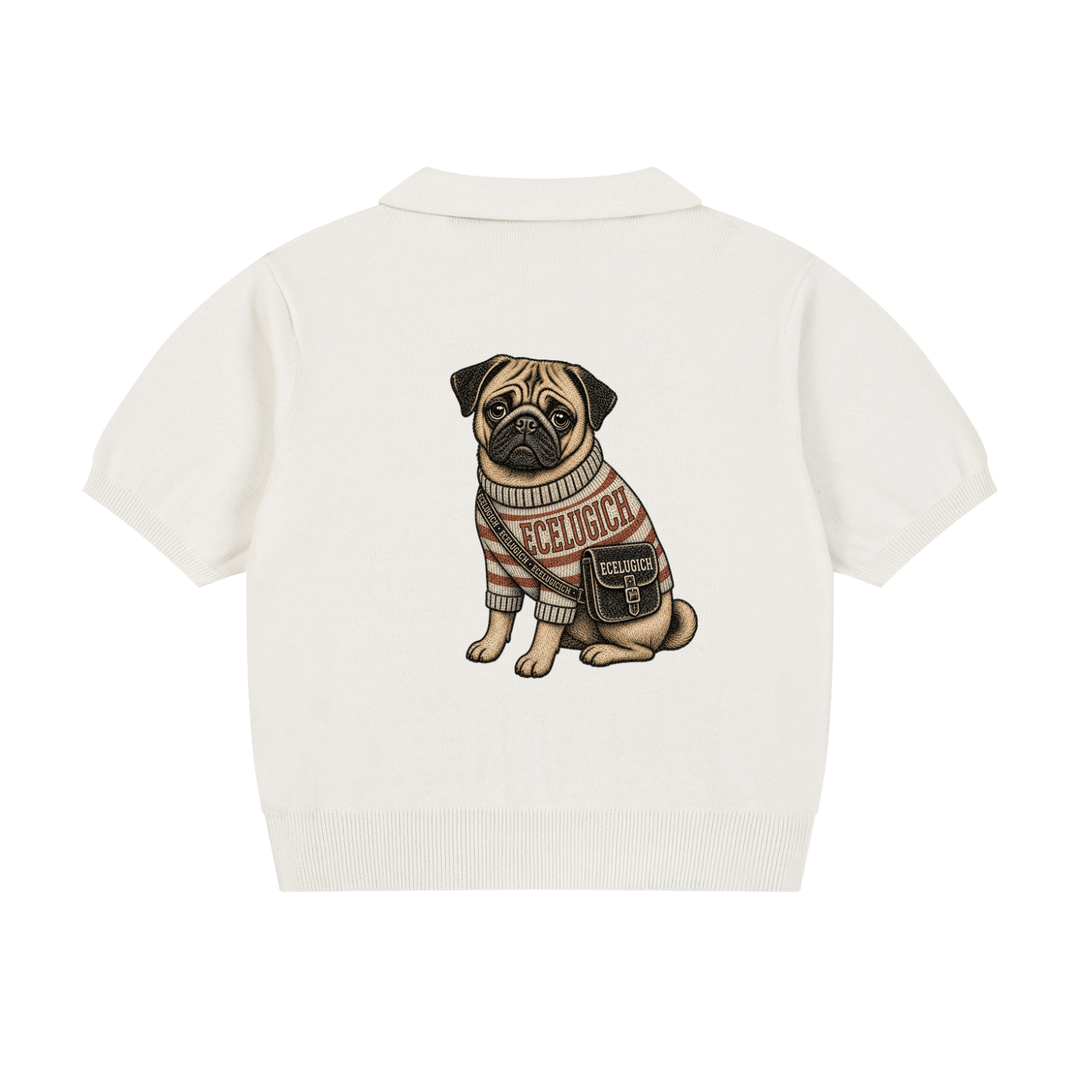Women’s Knit Cotton Polo Shirt