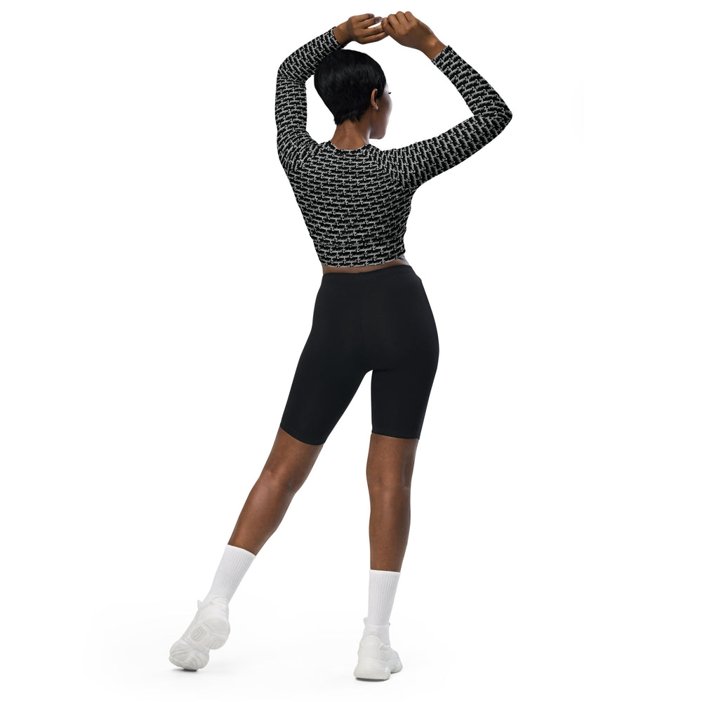 ECELUGICH long-sleeve crop top