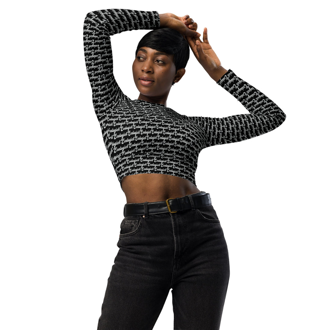 ECELUGICH long-sleeve crop top