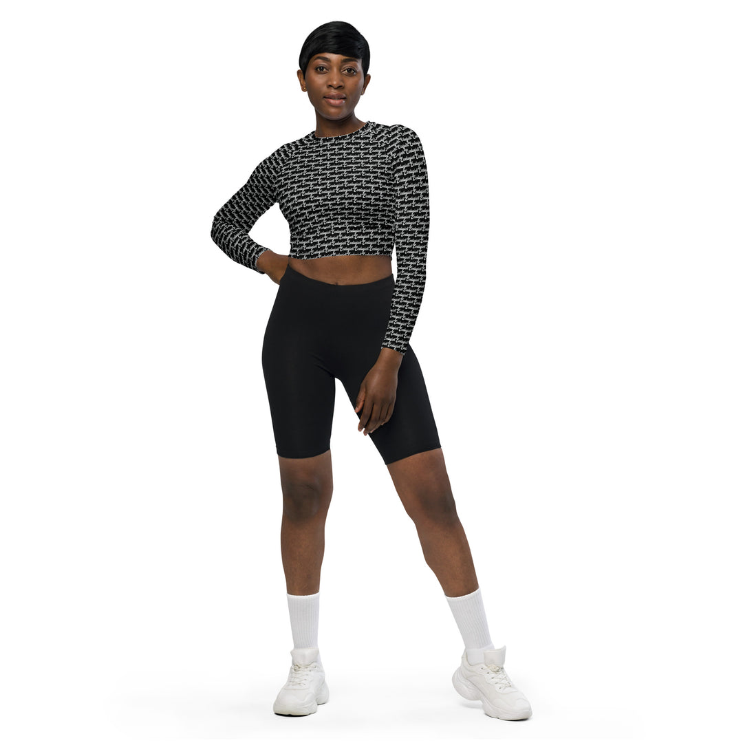 ECELUGICH long-sleeve crop top