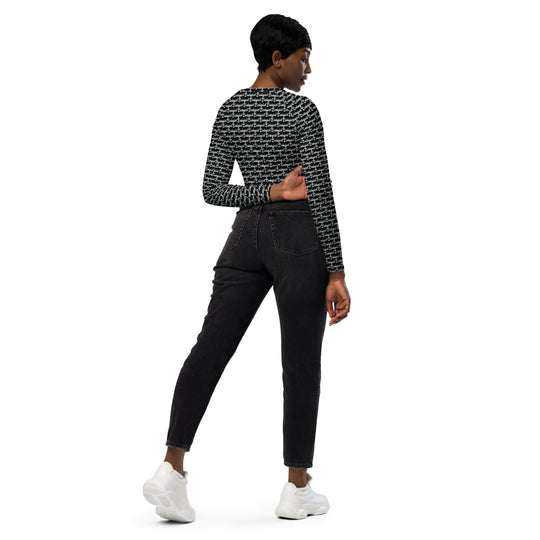 ECELUGICH long-sleeve crop top