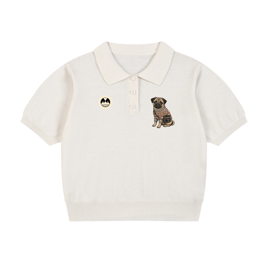 Women’s Knit Cotton Polo Shirt