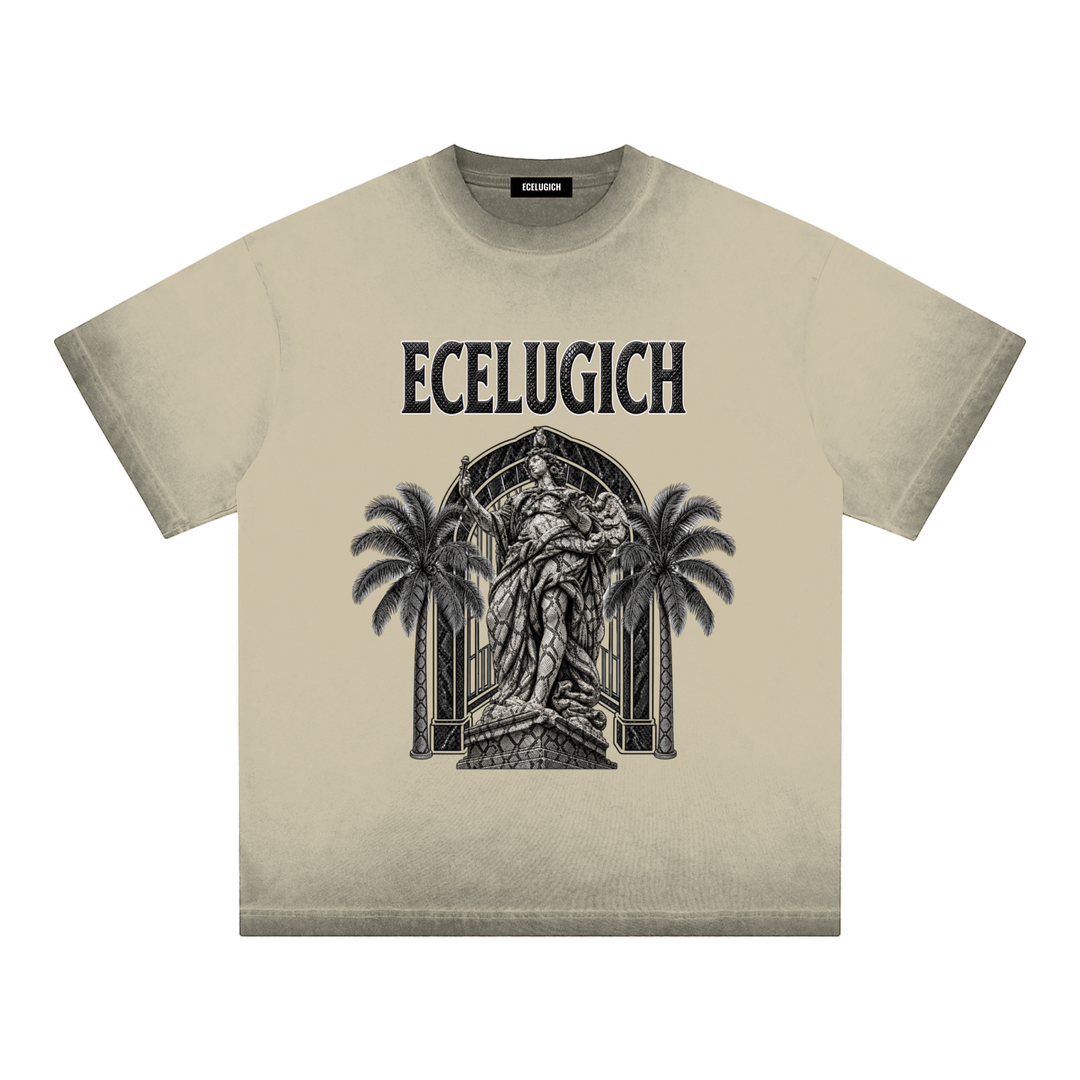 Reverse Dyed Loose Cotton T-Shirt