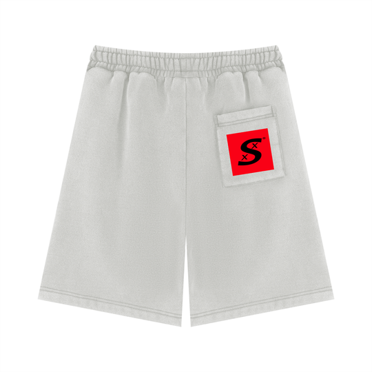 Unisex Vintage Wash Stacked Fleece Shorts
