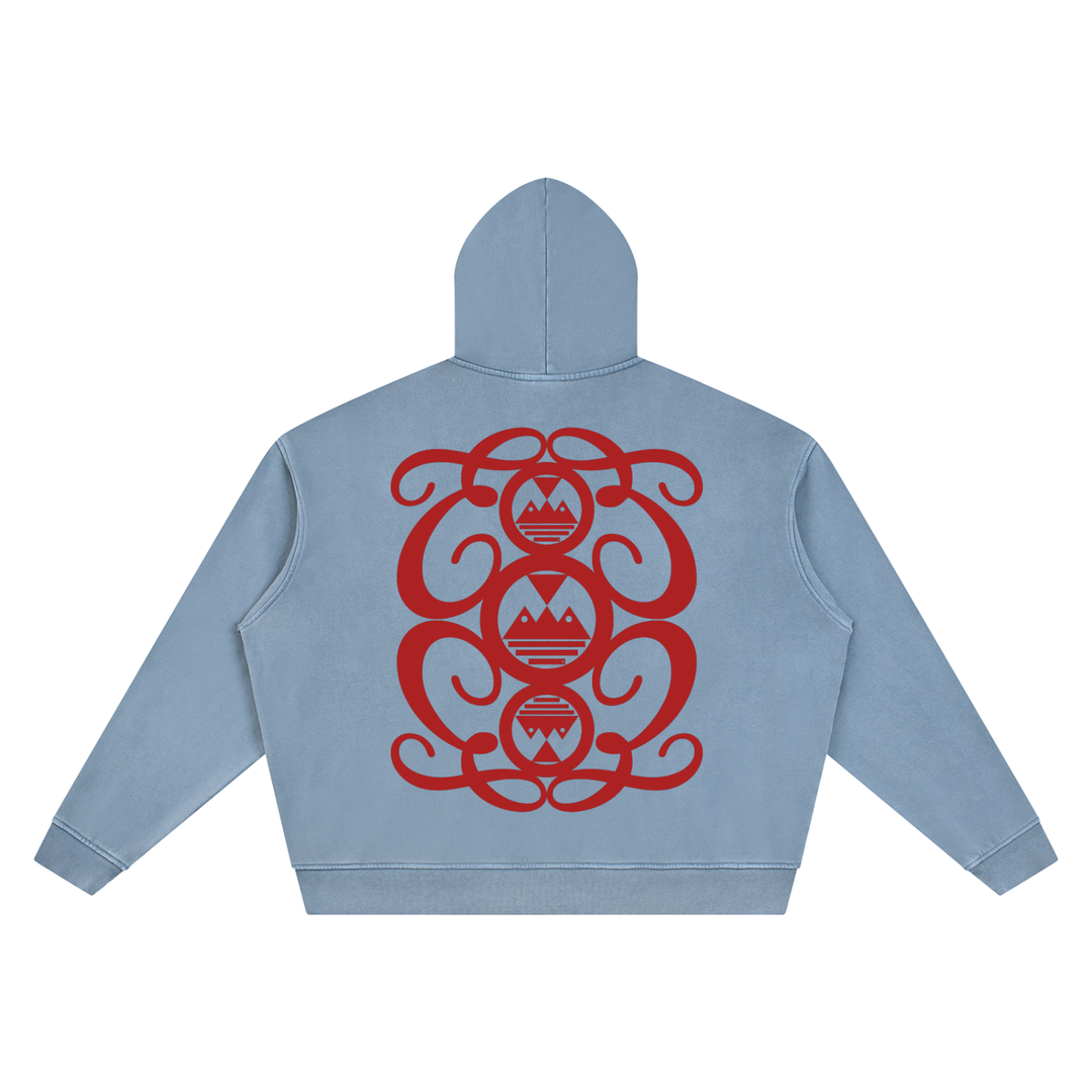 Unisex Vintage Wash Boxy Palazzo Albricci Perebrini  Hoodie