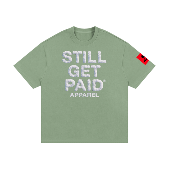 Heavyweight Cotton Cloud Stacked T-Shirt