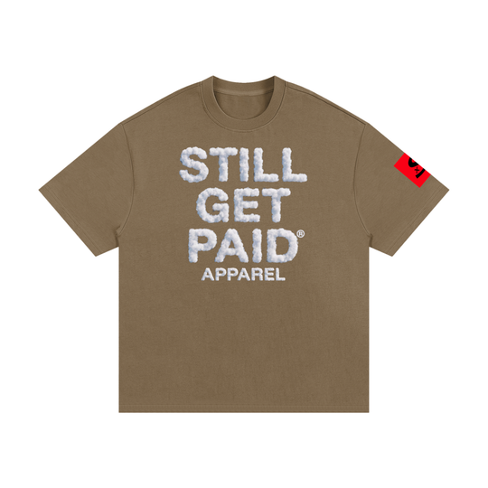 Heavyweight Cotton Cloud Stacked T-Shirt