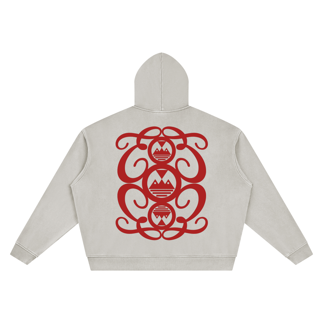 Unisex Vintage Wash Boxy Palazzo Albricci Perebrini  Hoodie