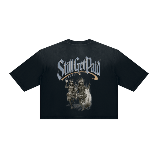 Unisex Vintage Wash Sunfade Boxy T-Shirt