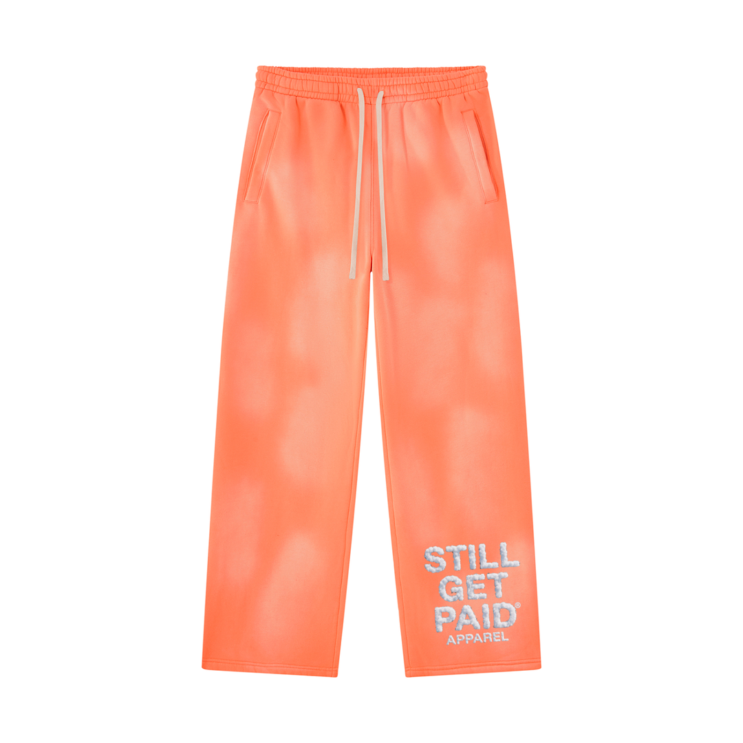Cloud Stacked Sun-Fade Wide-Leg Sweatpants