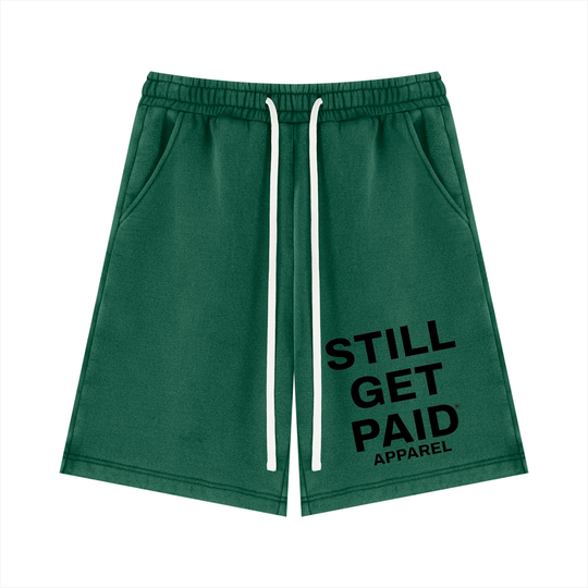 Unisex Vintage Wash Stacked Fleece Shorts