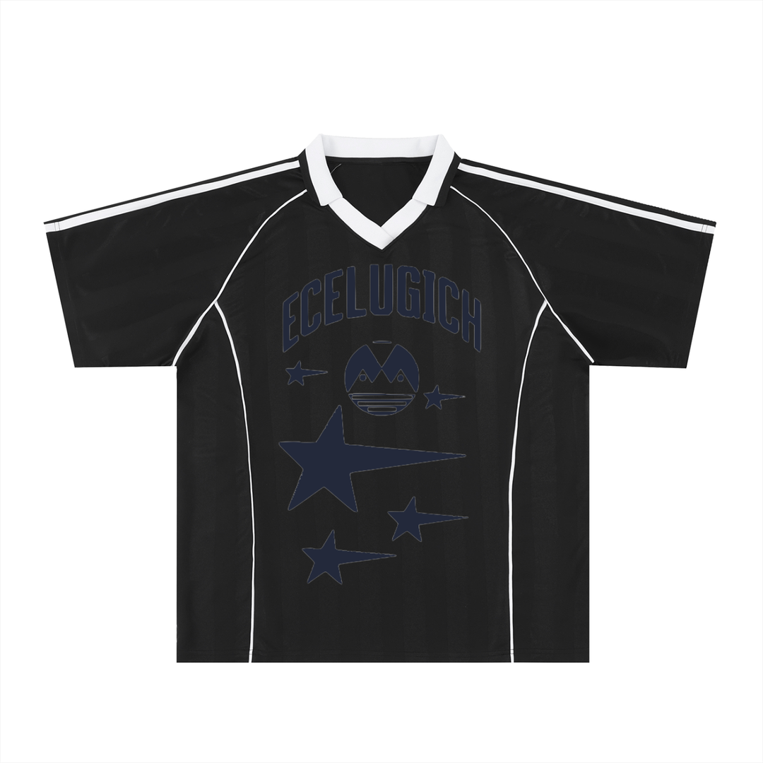 Shadow Stripe Collared Soccer Jersey