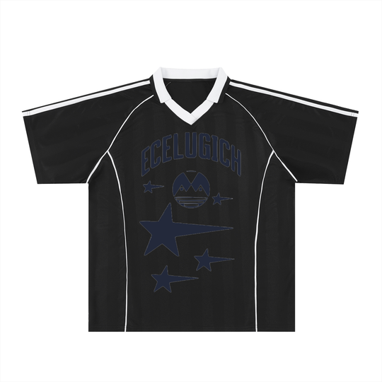 Shadow Stripe Collared Soccer Jersey