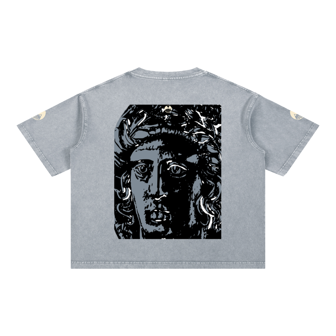 Mineral Wash Boxy Cotton T-Shirt