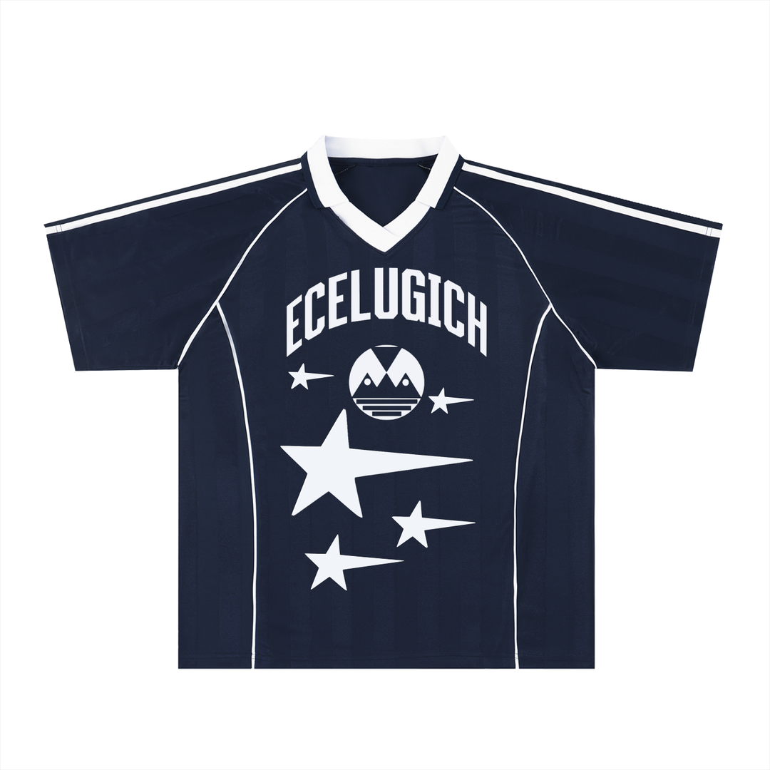 Shadow Stripe Collared Soccer Jersey