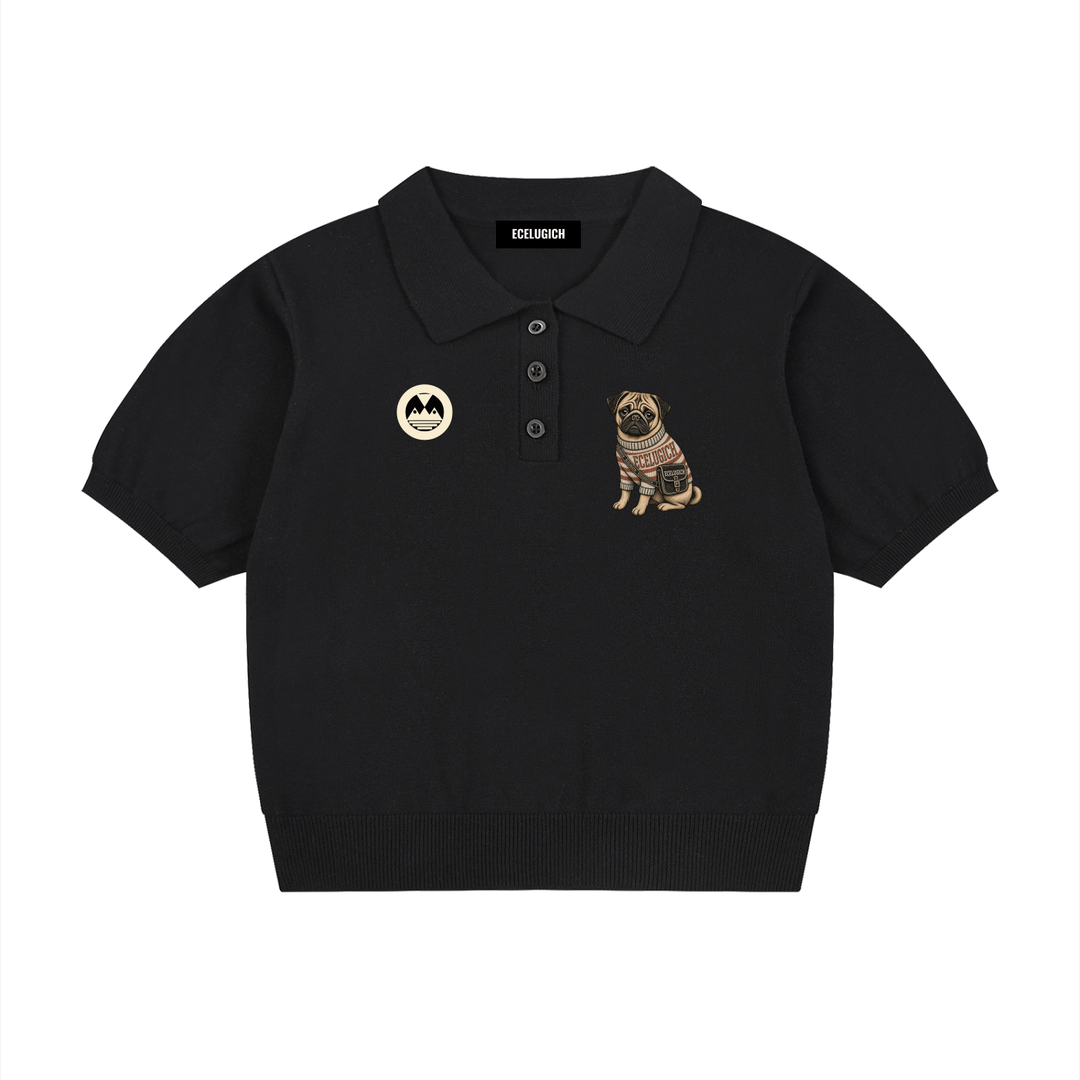 Women’s Knit Cotton Polo Shirt
