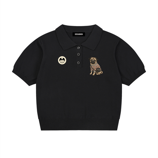 Women’s Knit Cotton Polo Shirt