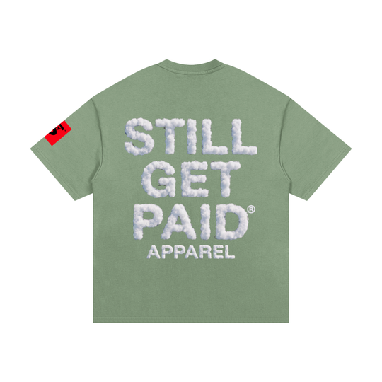 Heavyweight Cotton Cloud Stacked T-Shirt