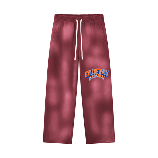 Unisex Sunfade Wide Leg Fleece Sweatpants