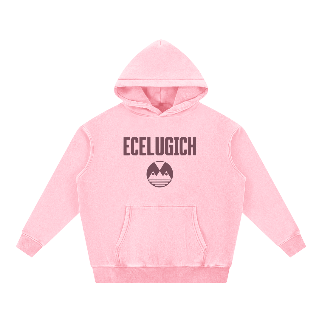Snow Wash Fleece Oversize Hoodie