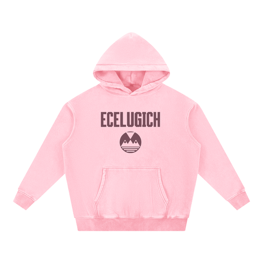Snow Wash Fleece Oversize Hoodie