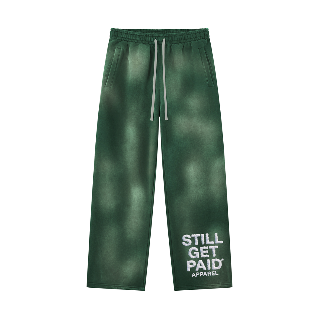 Cloud Stacked Sun-Fade Wide-Leg Sweatpants