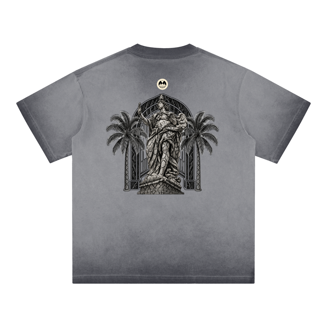 Reverse Dyed Loose Cotton T-Shirt