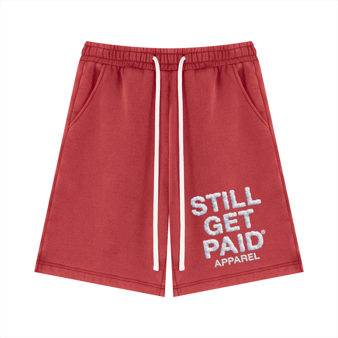 Unisex Vintage Wash Fleece Stacked Shorts