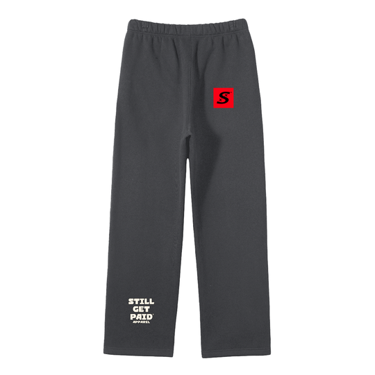 Unisex Solid Color Fleece Straight Leg Pants