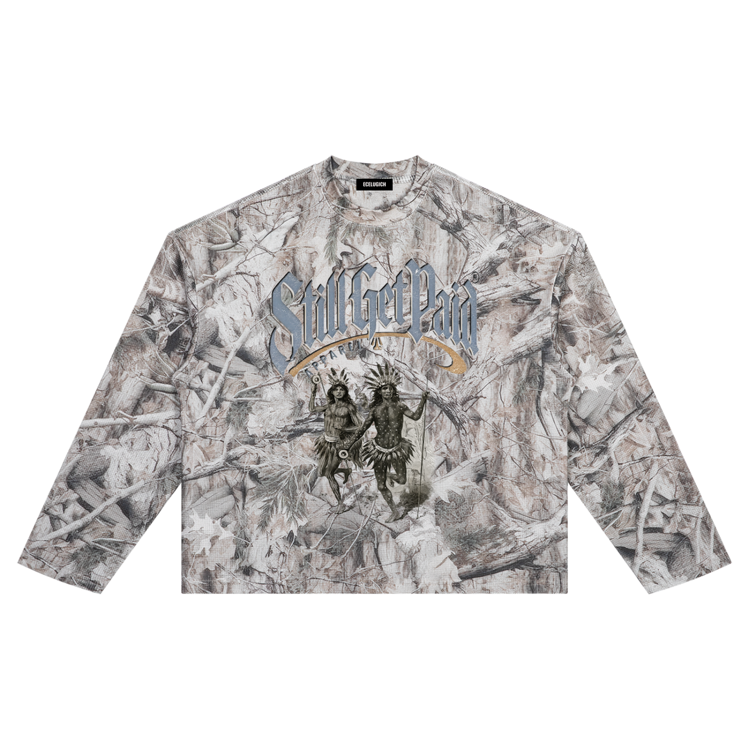 Unisex Tree Camo Waffle T-Shirt