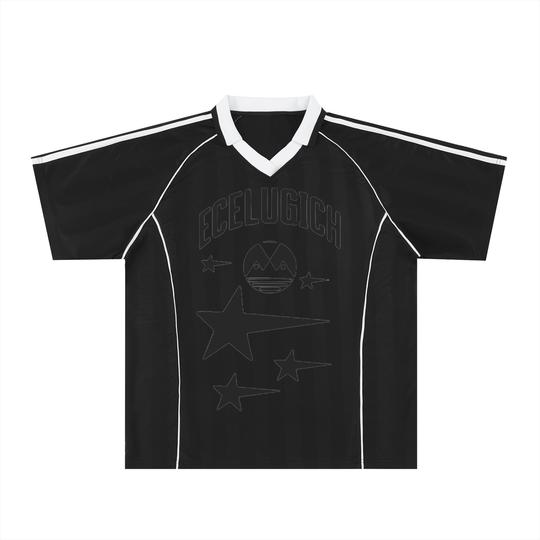 Shadow Stripe Collared Soccer Jersey