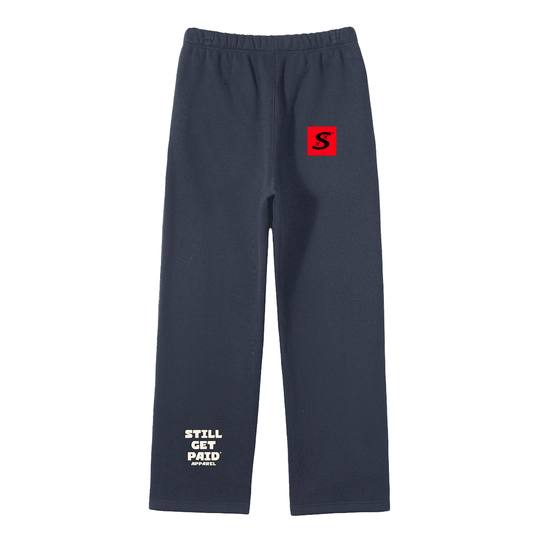 Unisex Solid Color Fleece Straight Leg Pants