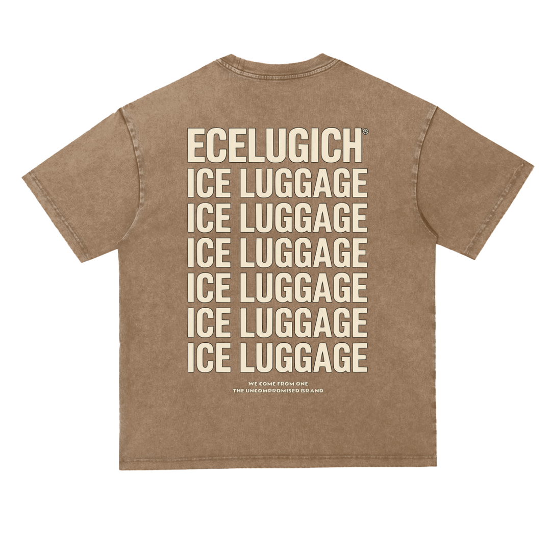 Snow Washed Heavyweight Oversize T-Shirt