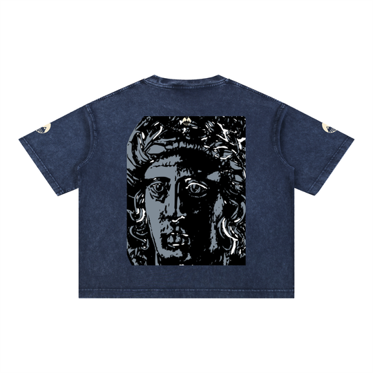 Mineral Wash Boxy Cotton T-Shirt