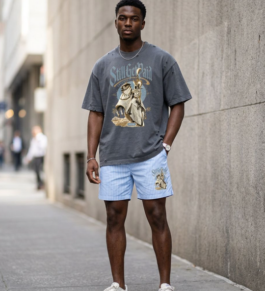 Vintage Washed Distressed Boxy Oversized T-Shirt