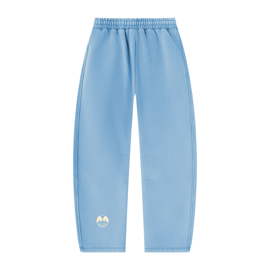 Unisex Vintage Wash Barrel Leg Fleece Sweatpants