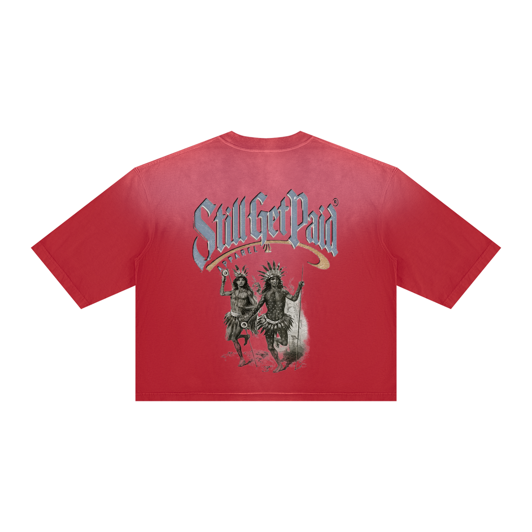 Unisex Vintage Wash Sunfade Boxy T-Shirt