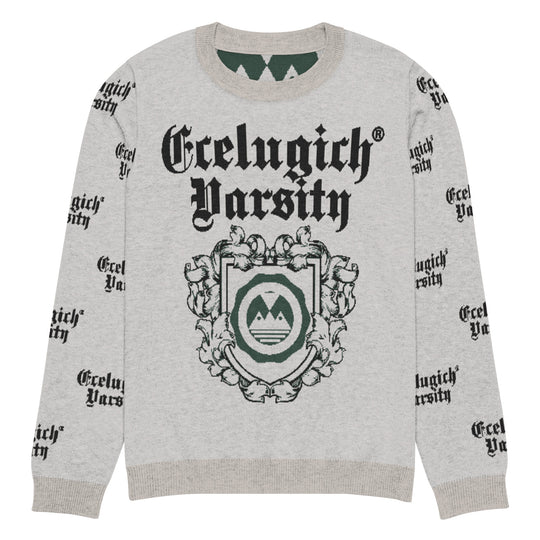 ECELUGICH® Knitted crew neck sweater